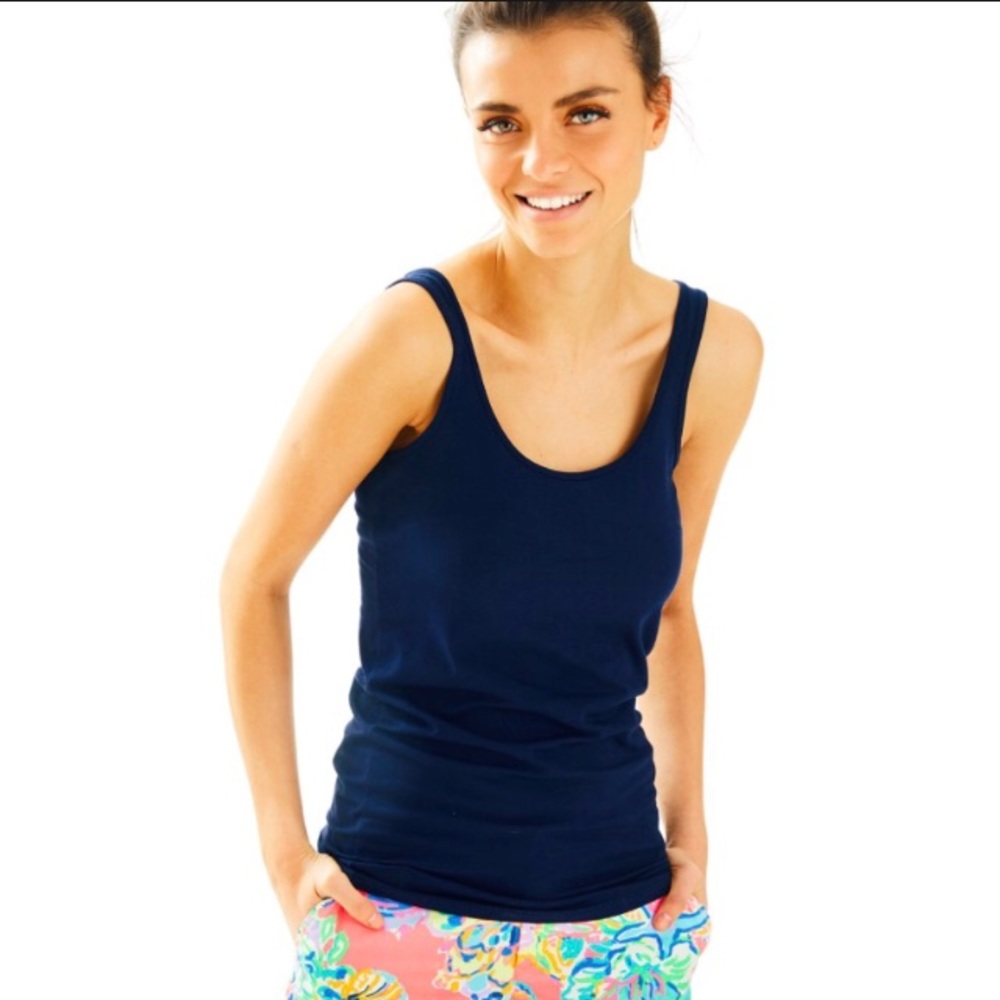 Navy Blue Lilly Pulitzer Tank Top Size XS